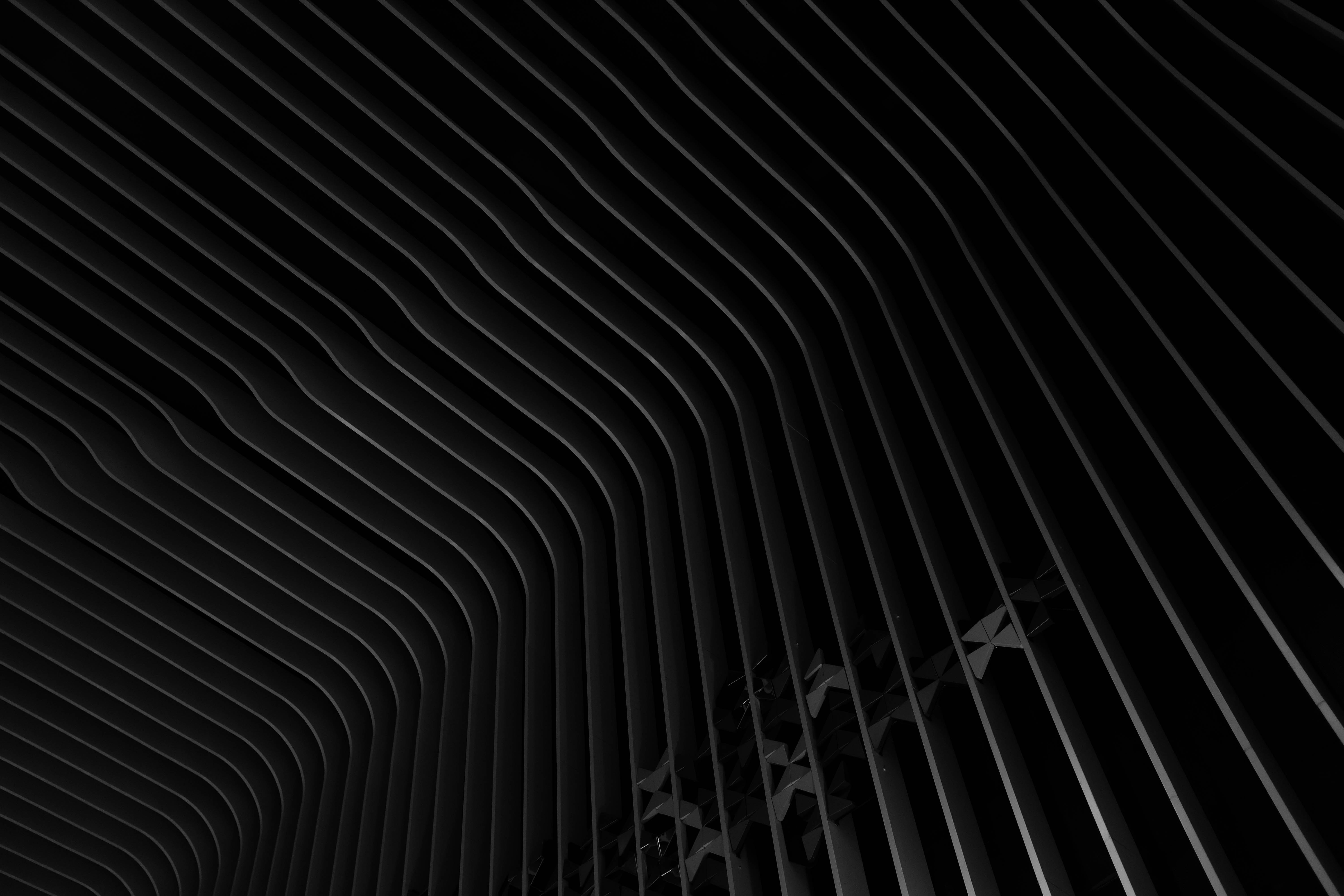 An abstract flow of metal.